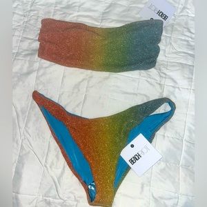 NWT Beach Riot Swim Suit (M top, L bottom)